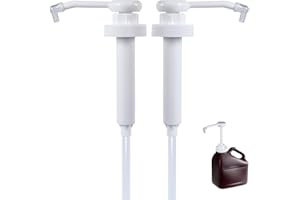 2-Pack Syrup Pump Compatible with Hershey's Chocolate Syrup Bulk Jug, Fit 7 LB 8 OZ for Most Home Half Gallon Bottles Contain