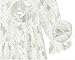 QZUnique Women's Plus Size Floral Lace Blouse with Ruffled Hem