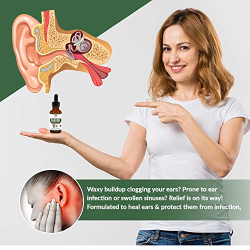 Organic Ear Oil for Ear Infections Natural Eardrops for Infection