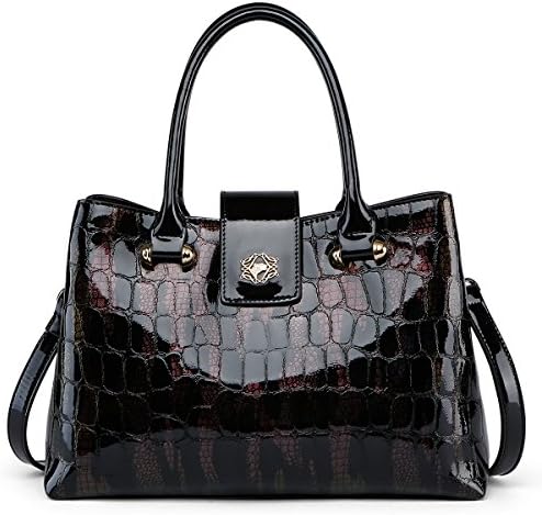 ZOOLER Crocodile Leather Handbags for Women Top Handle Satchel Purses Tote Bag