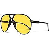 GUVIVI Retro Aviator Sunglasses for Women Men Oversized Classic 70s Vintage Trendy Tangle Free Square Aviators Sun Glasses