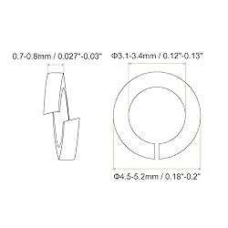 uxcell 150 Pcs Spring Lock Washer, M3 Split Lock