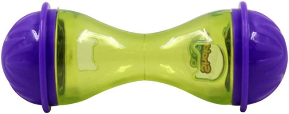 Nicedeal Food Dispenser Tumbler Smarter Interactive IQ Treat Ball Cat Toy Cat Dog Bite Toy Food Dispenser For Cat (Bone Shaped) Pet clothing and dress up