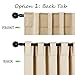 NICETOWN Window Treatment Curtains Room Darkening Drapes - (Biscotti Beige Color) 52 Width X 63 Drop Each Panel, 2 Panels Set, Curtains and Draperies for Kitchen