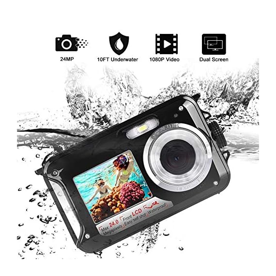 Waterproof Digital Camera FHD 1080P Underwater Camera 24.0MP Waterproof