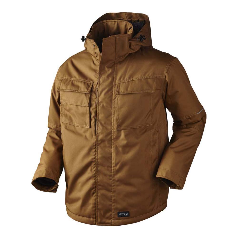 J.A.K. 61530304 Series 6153 100% Polyester with PU Coating Waterproof Raincoat High Performance Jacket, Camel, XL Size