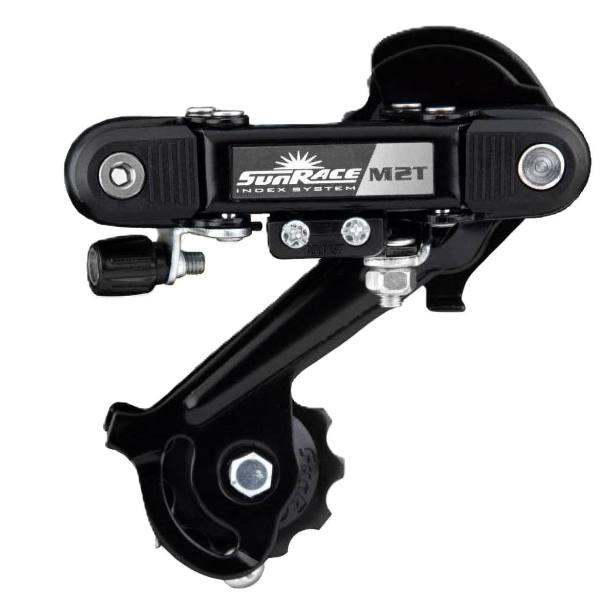 SunRace M2T 6/7-Speed Direct Mount Rear Derailleur, Black, Long Cage