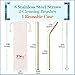 JOYECO Stainless Steel Straws Metal Reusable for 20oz Tumblers Rumblers Drinking Beverage Set of 24, Gold