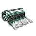 YogaAccessories Traditional Mexican Yoga Blanket - Teal Green