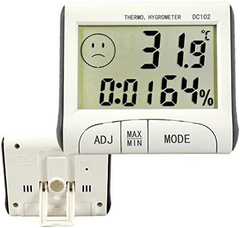 Balepha Indoor Digital Clock Thermometer Hygrometer Humidity Monitor for Kitchen Bedroom BaByโs Room