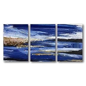 3 Panel Canvas Wall Art Abstract Oil Painting Pictures Home Wall Decorations for Bedroom Living Room Paintings Canvas Prints Framed - 16"x24" x 3 Panels