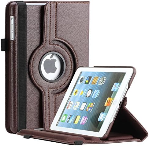 Thilon PU Leather 360 Degree Rotating Auto Sleep / Wake up Stand Case for Apple for iPad Air 2, Brown