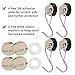 Ant Mag 4 pack of 30 LB Neodymium Heavy Duty Swivel Magnetic Hooks With Scratch Proof Stickers-Great For Refrigerator, Home, Kitchen, Store, Door Coat Hook, Grill Utensils, Office or Warehouse-[Black]