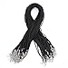 Bingcute 50Pcs Black Satin Necklace Cord 2.0mm Size/20.1 Inch with Lobster Clasp 2
