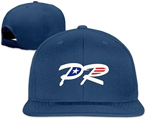 Puerto Rice Flag PR Letter Hip Hop Sports Snapback Baseball Cap Hat Navy
