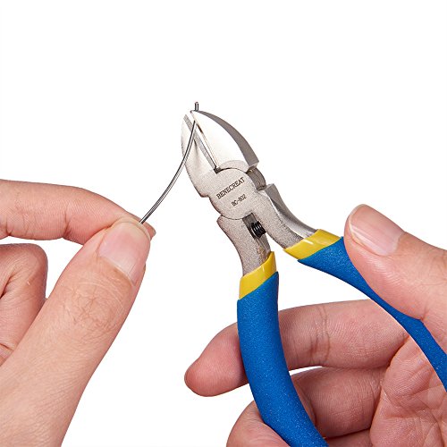 BENECREAT BC-802 4.6-INCH Seite Schneiden Zange Schmuck Zange Schmuckzange, Edelstahl-Seitenschneider, mitternachtsblau – Bild 3