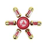 Fidget Spinner Fidget Toys Hand Spinner Premium Quality Newest 2017 Six Winged Design Perfect Toy For ADD, ADHD or Anxiety Stress Relief By ToyerBee (Red)