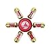 Fidget Spinner Fidget Toys Hand Spinner Premium Quality Newest 2017 Six Winged Design Perfect Toy For ADD, ADHD or Anxiety Stress Relief By ToyerBee (Red)
