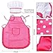 Mansalee Kids Cooking and Baking Set-11 Pcs Includes Apron for Little Girls, Chef Hat, Mitt & Utensil for Toddler Dress Up Chef Costume Career Role Play for Girls Ages 3+