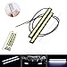 SEALIGHT 2-Piece Updated Waterproof Aluminum High Power 6000K Xenon Slim COB LED DRL Daylight Driving Daytime Running Light for All Vehicles with 12V Power (White)
