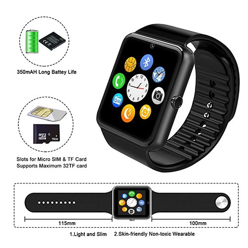 New DM99 GPS Smart Watch MTK6580 Android 5.1 Smartwatch 2