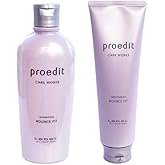 Lebel Proedit Care Works Hair Shampoo 300ml & Hair Ttreatment 250ml Set - Bounce Fit