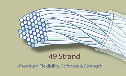 Bead Buddy 49 Strand Beading Wire, Bright 15ft .024 Inches-Soft, Flexible And Strong Beading Wire-Jewelry Making Tools