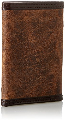Nocona Men's Brown Ostrich Trifold, Brown, One Size