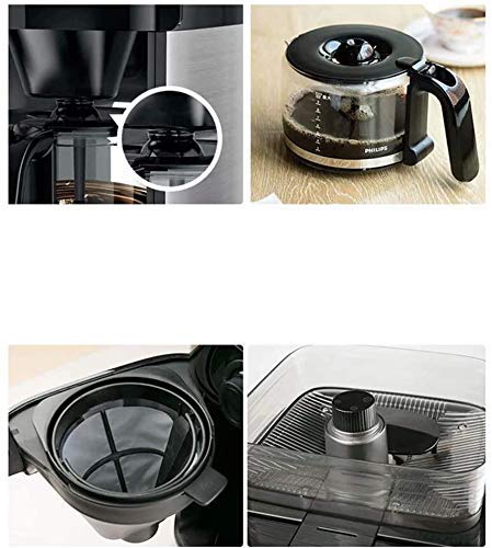 Kaffeemaschine zu Hause Mahlen integrierte 350ML Bohnenkiste, 9-Gang-Mahlen, 1,2L, 1000W – Bild 5
