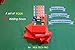 Bridge Bidding Boxes - Set of 4 High Famous LION Quality Plastic Cards Durable Carrying Case Washable Easy to Stack, Store and Transport Long Lasting Anti Slip Legs Available in Vivid Red Color