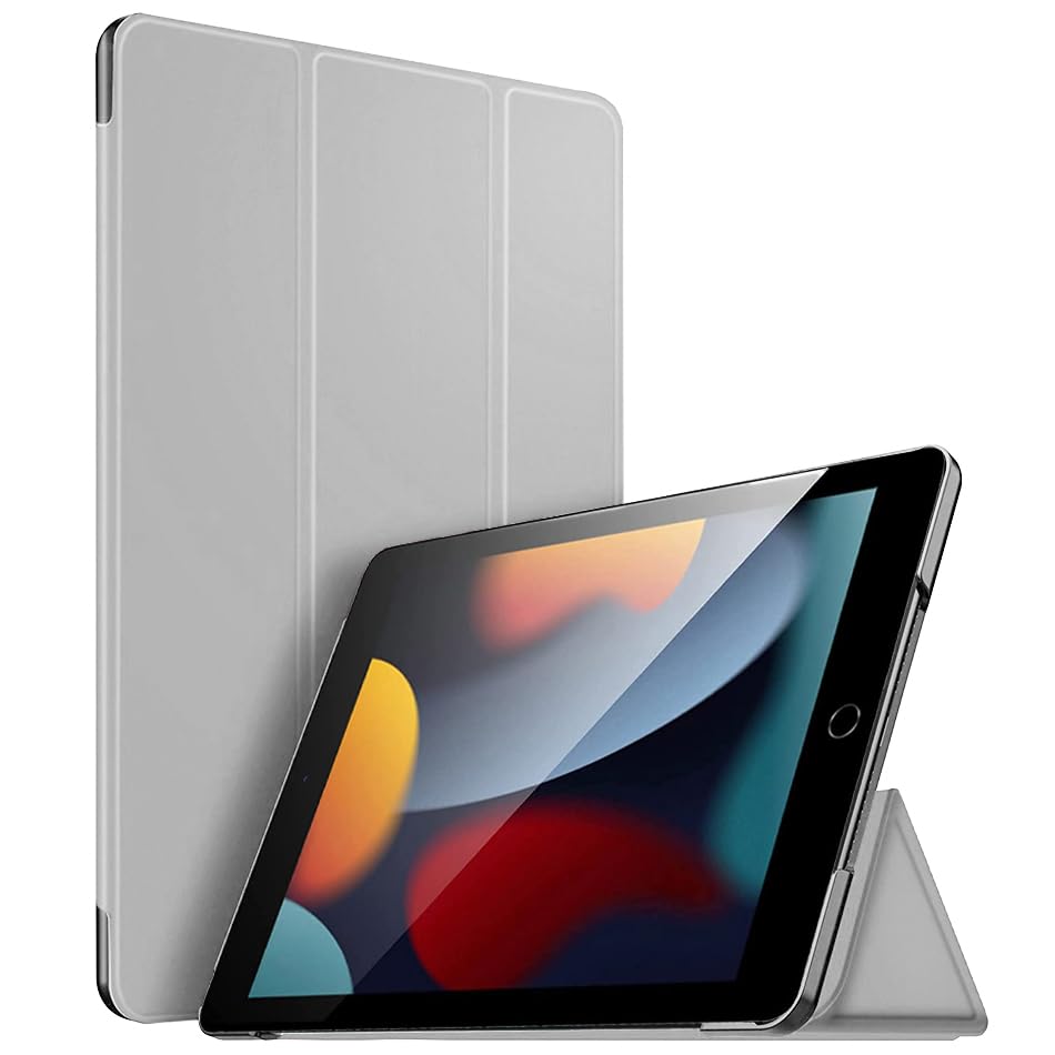 For Apple iPad 10.2 inch 9th/ 8th/ 7th Generation, Smart Magnetic Stand Case, Leather Cover with Magnetic Closure, Anti-Scratch and Lightweight Case (2021/2020/2019) (Grey) — image 1