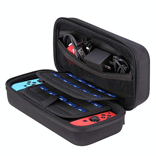 image for Vikena Hard Carrying Case for Nintendo Switch Fits AC Adapter Console 