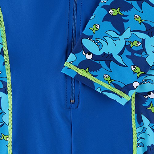 HUAANIUE Boys Swimsuits Rash Guard One Piece UPF50+ Swimwear Navy 78