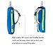 Geila Handheld Water Bottle for Running, 17 oz Grip Handheld Bottle with Hand Strap Hydration Pack, Sport Soft Flask (Blue)