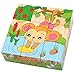 Lewo Wooden Animal Block Puzzle Cube Pattern Blocks Animals Jigsaw Puzzles Boys Girls Toddlers 2 3 4 (Cube Puzzle)