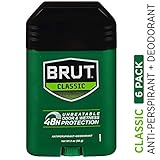 Brut Antiperspirant, Solid Oval, 2 Ounces (Pack of 6)