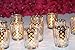 BD Crafts Silver Laser Cut Mercury Glass Votive Holder, Set of 12