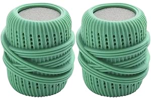 FIONEL Washing Machine Laundry Ball, Washing Machine Downy Laundry Ball, Fabric Softener Ball Dispenser, Fabric Softener Dispenser Laundry Balls, Reusable Dryer Balls, Fabric Softener Balls for Washe (Green)