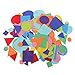 MonkeyJack 150 Pieces Multi Shapes Felt Fabric Patches Felt Scrapbooking Applique Sticker for Scrapbooking Card Making Nursery Decoration Kindergarten Creative DIY Toys For Kids - Geometric