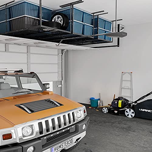 FLEXIMOUNTS 3x8 Overhead Garage Storage Rack,Adjustable Garage Storage