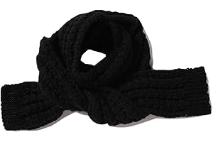 BEARUN Kids Knitted Scarf Winter Fashion Solid Color Toddler Baby Warm Scarves Wrap Neck Warmer for Girls Boys