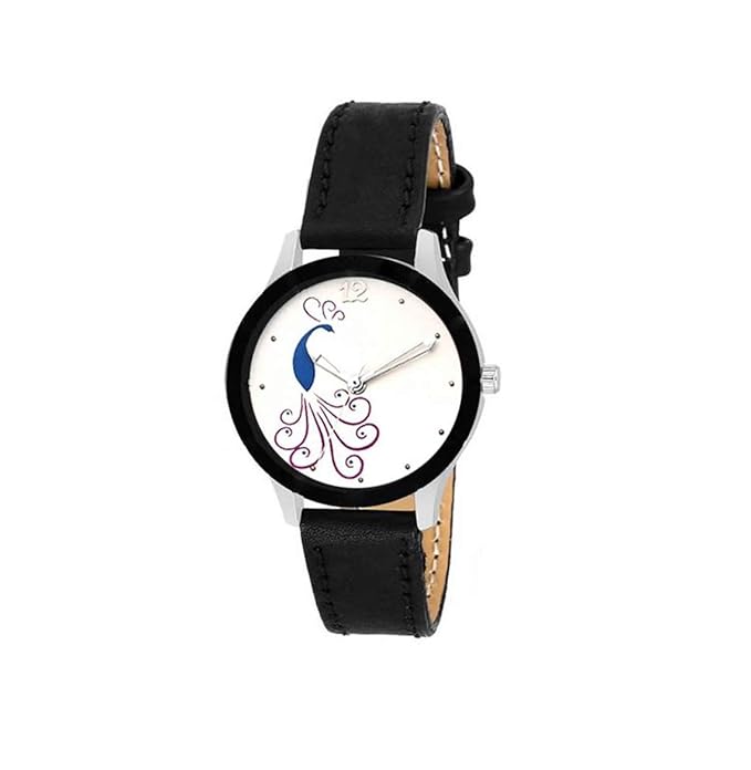 New Black Leather Strap for Women Watch