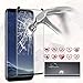 iCarez Tempered Glass Screen Protector for Galaxy S8, 1-Pack Full Coverage Black Frame