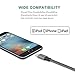 iPhone Charger, Calegoo Lightning Cable 2Pack 16.4FT Extra Long Nylon Braided USB Cable Cord, Compatible with iPhone 7 7Plus 6s 6sPlus 6 6Plus 5 5s 5c SE iPad iPod & More (Black)