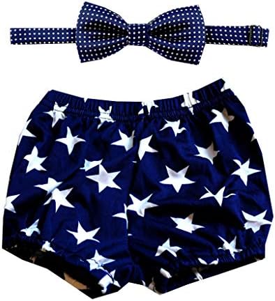 Gentlemen Ties Cake Smash Outfit Boy First Birthday Includes Bloomer Shorts and Bow Tie