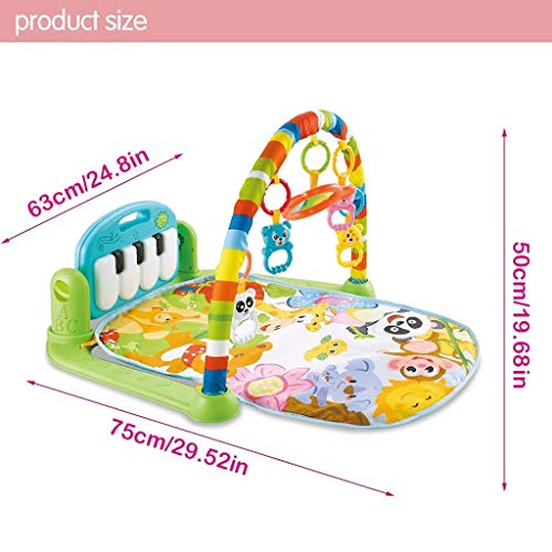 image for Bieay Play Mat Activity Gym for Baby, Large Baby Game Pad Music Pedal 