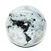 Healing Crystals India Traditional Natural Blue Feldspar Gemstone Sphere Ball Metaphysical Yoga Meditation Energy Generator, 50 MM (Rainbow Moonstone w/Black Tourmaline)