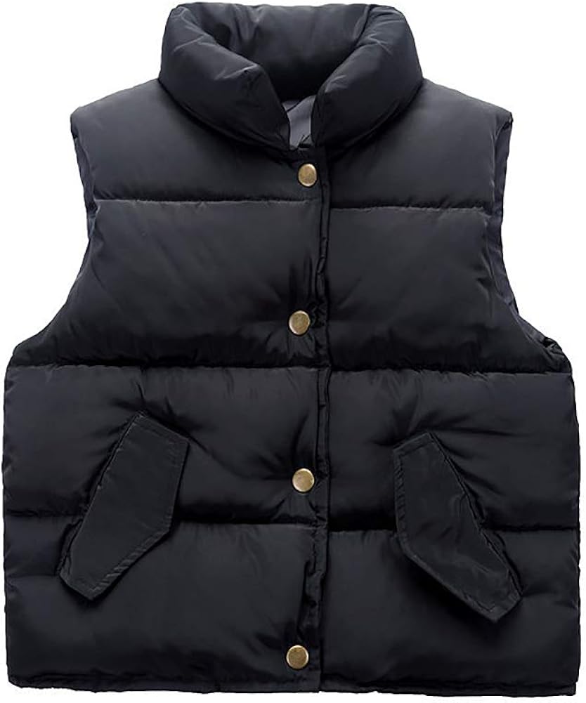 baby boy black puffer vest