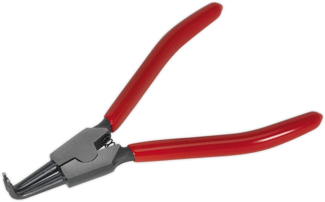 Sealey Ak84541 Circlip Pliers External Bent Nose 180Mm, White