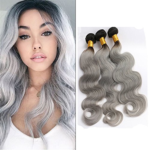 Sunny Full Head Dip Dyed Hair Extensions 3 Bundles 14inch Natural